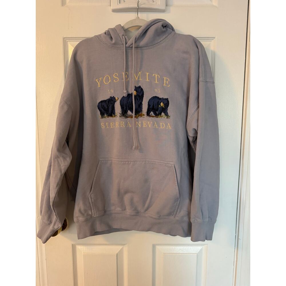 John Gault - Brandy Melville Women’s Hooded Sweatshirt Dusty Purple One Size